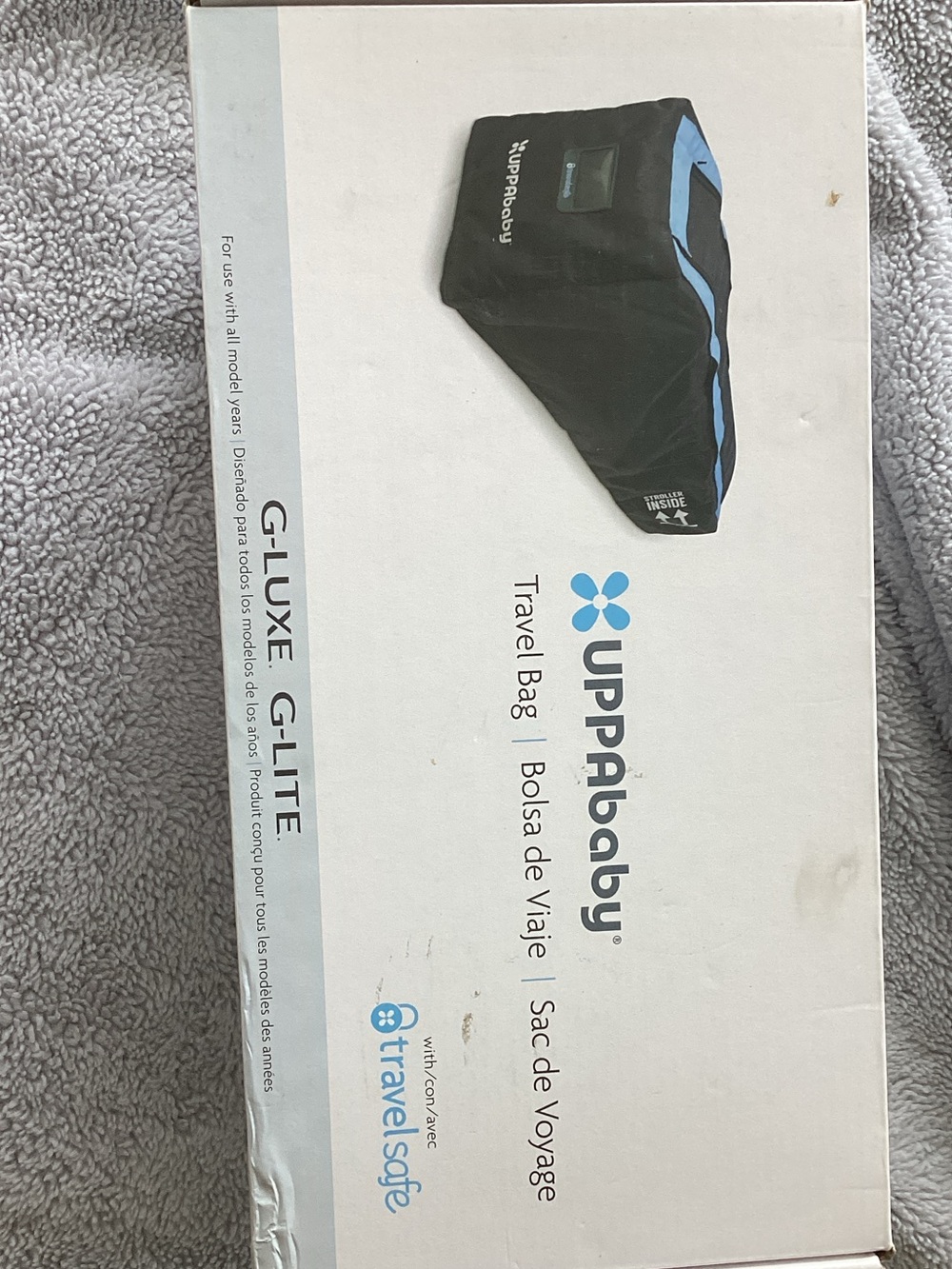 UPPAbaby Black with Blue Trim Travel Stroller Bag - Picture 2 of 7